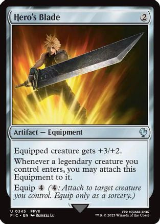 Hero's Blade (Surge Foil) [Commander: FINAL FANTASY] Foil Uncommon