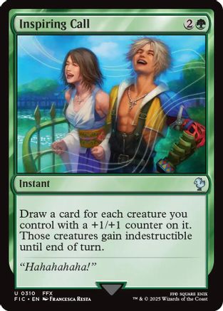 Inspiring Call (Surge Foil) [Commander: FINAL FANTASY] Foil Uncommon