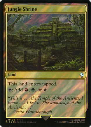 Jungle Shrine (Surge Foil) [Commander: FINAL FANTASY] Foil Uncommon