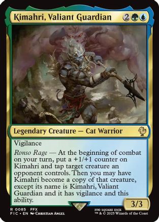 Kimahri, Valiant Guardian (Surge Foil) [Commander: FINAL FANTASY] Foil Rare