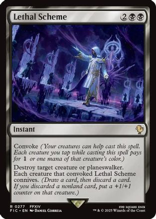Lethal Scheme (Surge Foil) [Commander: FINAL FANTASY] Foil Rare