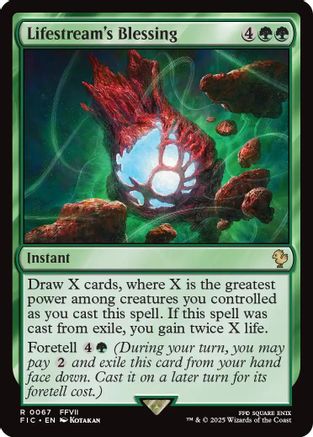 Lifestream's Blessing (Surge Foil) [Commander: FINAL FANTASY] Foil Rare
