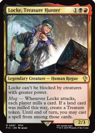 Locke, Treasure Hunter (Surge Foil) [Commander: FINAL FANTASY] Foil Rare