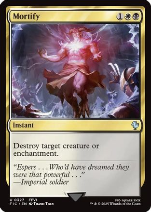 Mortify (Surge Foil) [Commander: FINAL FANTASY] Foil Uncommon