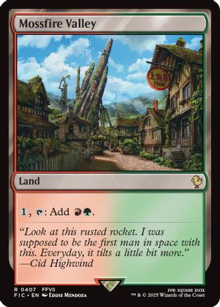 Mossfire Valley (Surge Foil) [Commander: FINAL FANTASY] Foil Rare