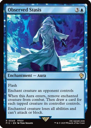 Observed Stasis (Surge Foil) [Commander: FINAL FANTASY] Foil Rare
