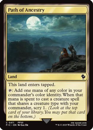 Path of Ancestry (Surge Foil) [Commander: FINAL FANTASY] Foil Common