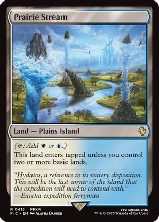 Prairie Stream (Surge Foil) [Commander: FINAL FANTASY] Foil Rare