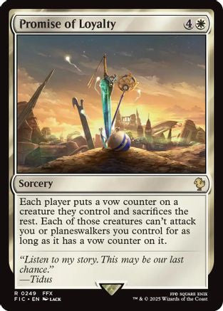 Promise of Loyalty (Surge Foil) [Commander: FINAL FANTASY] Foil Rare
