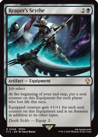 Reaper's Scythe (Surge Foil) [Commander: FINAL FANTASY] Foil Rare