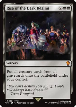 Rise of the Dark Realms (Surge Foil) [Commander: FINAL FANTASY] Foil Mythic