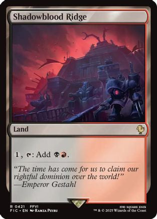 Shadowblood Ridge (Surge Foil) [Commander: FINAL FANTASY] Foil Rare
