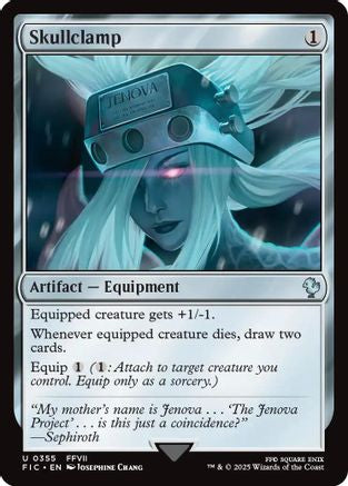Skullclamp (Surge Foil) [Commander: FINAL FANTASY] Foil Uncommon