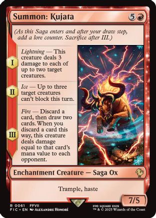 Summon: Kujata (Surge Foil) [Commander: FINAL FANTASY] Foil Rare