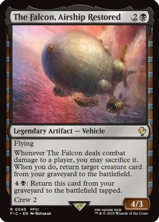 The Falcon, Airship Restored (Surge Foil) [Commander: FINAL FANTASY] Foil Rare