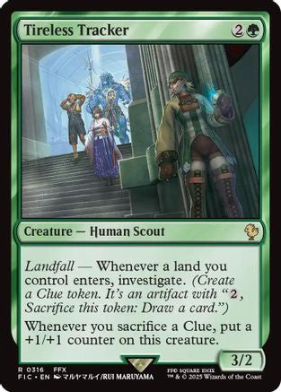 Tireless Tracker (Surge Foil) [Commander: FINAL FANTASY] Foil Rare