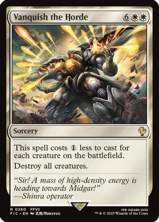Vanquish the Horde (Surge Foil) [Commander: FINAL FANTASY] Foil Rare