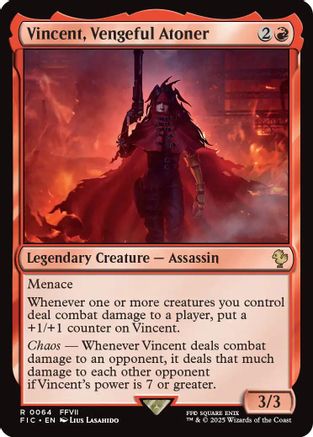 Vincent, Vengeful Atoner (Surge Foil) [Commander: FINAL FANTASY] Foil Rare