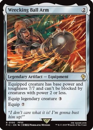 Wrecking Ball Arm (Surge Foil) [Commander: FINAL FANTASY] Foil Rare