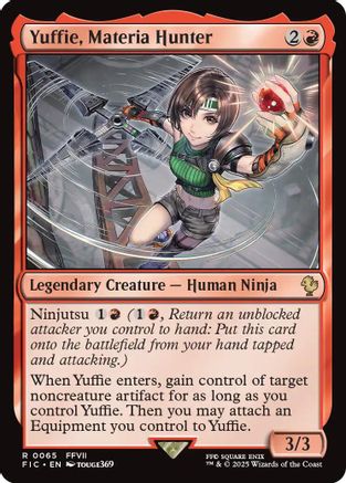 Yuffie, Materia Hunter (Surge Foil) [Commander: FINAL FANTASY] Foil Rare