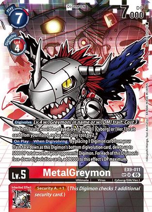 MetalGreymon (SP)  (EX9-011) [Versus Monsters] Foil