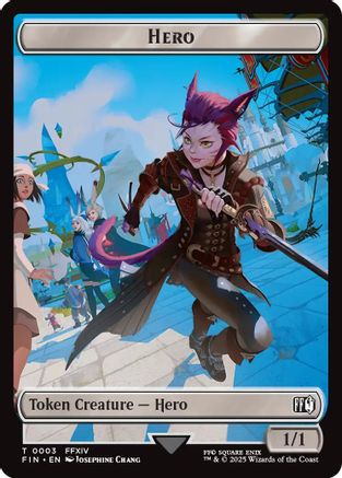 Hero (0003) // Food Double-Sided Token (FIN-3 // 22) - FINAL FANTASY