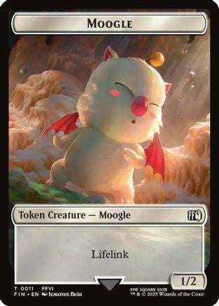 Moogle // Zombie Double-Sided Token [Commander: FINAL FANTASY] Token