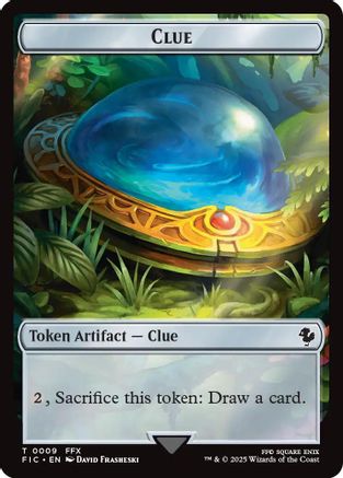 Clue // Treasure Double-Sided Token [Commander: FINAL FANTASY] Token