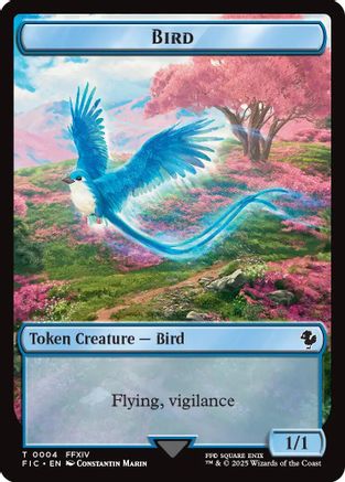 Bird // Hero (0005) Double Sided Token [Commander: FINAL FANTASY] Token