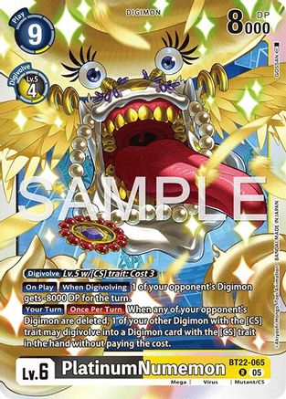 PlatinumNumemon  (BT22-065) [Cyber Eden] Foil