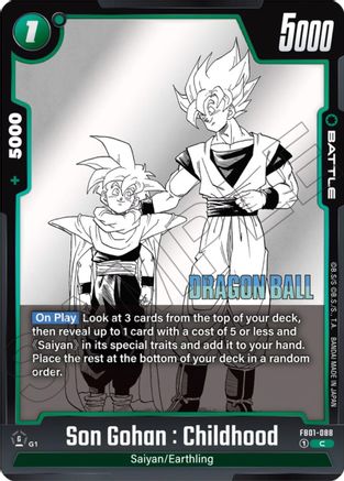 Son Gohan: Childhood (FB01-088) [Manga Booster 01 ]