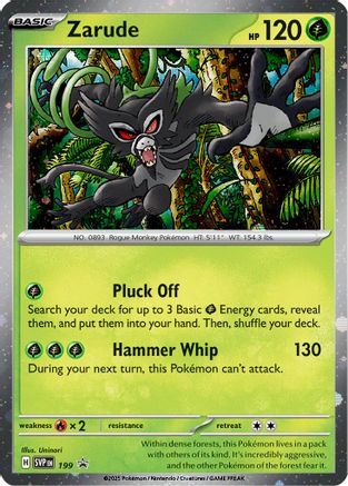 Zarude (Cosmos Holo) 199/null [SV Scarlet & Violet Promo Cards] (Holofoil)