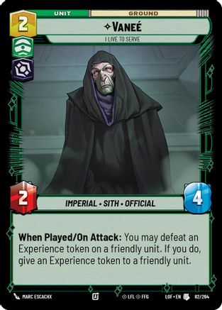 Vanee - I Live to Serve (082/264) [Legends of the Force]