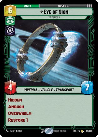 Eye of Sion - To Peridea (088/264) [Legends of the Force]
