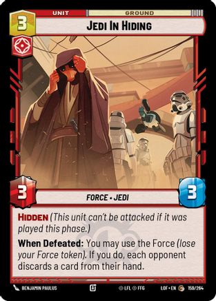 Jedi In Hiding (159/264) [Legends of the Force]