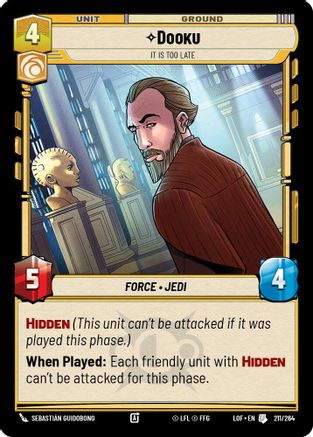 Dooku - It Is Too Late (211/264) [Legends of the Force]