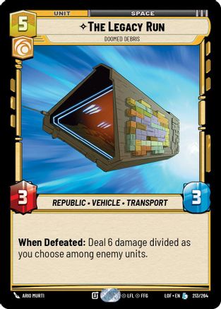 The Legacy Run - Doomed Debris (213/264) [Legends of the Force]