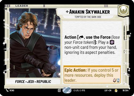 Anakin Skywalker - Tempted by the Dark Side (018/264) [Legends of the Force]