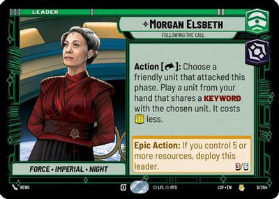 Morgan Elsbeth - Following the Call (005/264) [Legends of the Force]