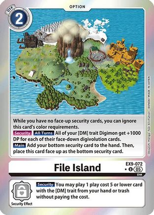 File Island (Limited Foil)  (EX9-072) [Versus Monsters] Foil