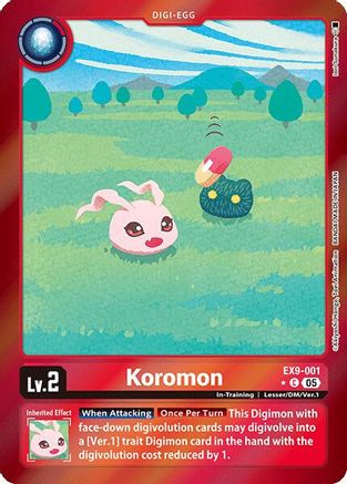 Koromon (Limited Foil)  (EX9-001) [Versus Monsters] Foil