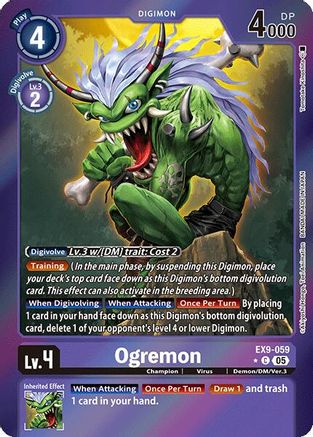 Ogremon (Limited Foil)  (EX9-059) [Versus Monsters] Foil