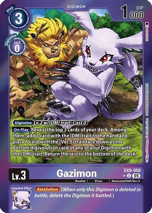 Gazimon (Limited Foil)  (EX9-058) [Versus Monsters] Foil