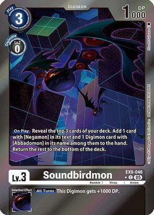 Soundbirdmon (Limited Foil)  (EX9-046) [Versus Monsters] Foil