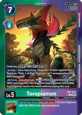 Toropiamon (Limited Foil)  (EX9-042) [Versus Monsters] Foil