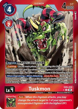Tuskmon (Limited Foil)  (EX9-010) [Versus Monsters] Foil