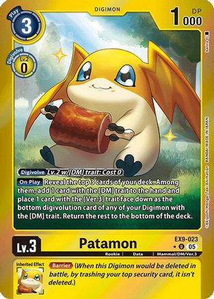 Patamon (Limited Foil)  (EX9-023) [Versus Monsters] Foil