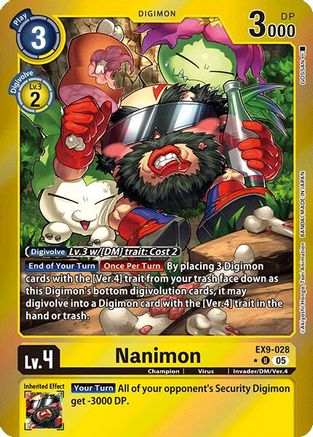Nanimon (Limited Foil)  (EX9-028) [Versus Monsters] Foil