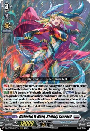 Galatic B-Hero, Stately Crozard [Triple Rare]  (DZ-BT08/007EN)