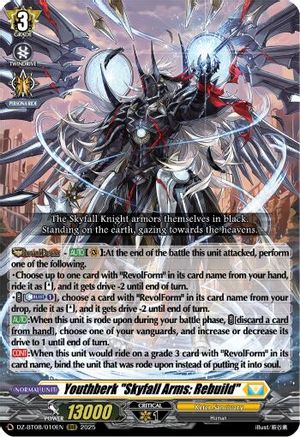 Youthberk "Skyfall Arms: Rebuild" [Triple Rare]  (DZ-BT08/010EN)